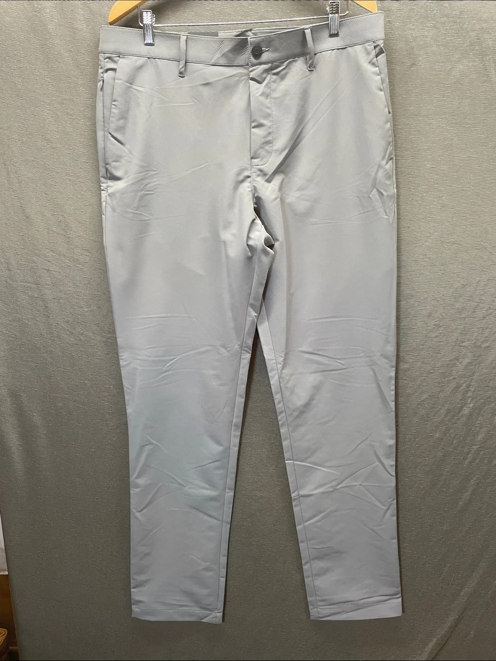 Banana Republic Men's‎ Gray Slim Chinos flat front pants